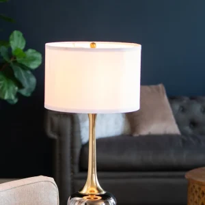 GLASS TABLE LAMP